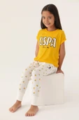 U.S. Polo Assn. 1834 Lisanslı Text Printed Kız Çocuk Pijama Takımı thumbnail 6