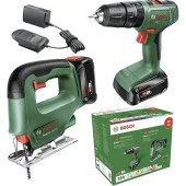 Bosch Akülü Darbeli Matkap Dıy Set Easyımpact 18V-40 + Easysaw 18V-70 - 0 603 9D8 10A - 1