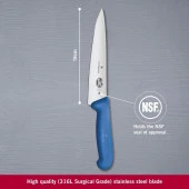 Victorinox 19cm Dilimleme Şef Bıçağı 5.2002.19 Mavi - 6