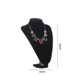 Dik Kadife Kumaşlı Kuyumcu Showroom Vitrin Takı Aksesuar Standı - 2