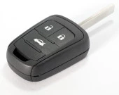 Chevrolet Cruze Uyumlu Sustasız Anahtar Kabı Kumanda Kabı Oto Anahtarlık Logolu 3 Tuşlu thumbnail 1