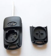 Hyundai Accent i20 i30 ix35 Uyumlu Anahtar Kabı Kumanda Kabı Oto Anahtarlık Vidalı Logolu Hold Tuşlu - 4