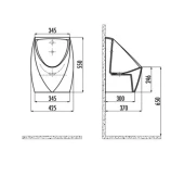 CREAVİT TP645 Ankastre Fotoselli Pisuar - 2