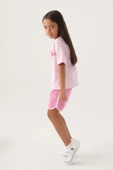 U.S. Polo Assn. 1804 Lisanslı Oversized Kız Çocuk Şort Takım - 2