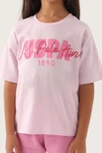 U.S. Polo Assn. 1804 Lisanslı Oversized Kız Çocuk Şort Takım - 4