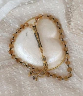 Tesbih Koleksiyonluk 925 Ayar Diamond Gümüş 33 lük Sitrin Doğal Taş Faset Kesim 07 mm Tespih - 5