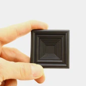 Çekmece Mutfak Kapak Dolap Kulpu Kulbu 32 mm Mat Siyah Kare Sert Plastik Kulp thumbnail 3