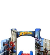 Su Pompalı-Bestway 98793 Spiderman Temalı Kaydıraklı Fıskiyeli AquaPark Şişme Eğlence Havuzu thumbnail 4