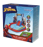 Su Pompalı-Bestway 98793 Spiderman Temalı Kaydıraklı Fıskiyeli AquaPark Şişme Eğlence Havuzu thumbnail 11
