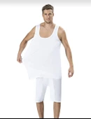 JİBER 180 ERKEK GENİŞ ASKILI BÜYÜK BEDEN ATLET 4 ADET thumbnail 1