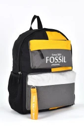 Fossil Unisex Çok Gözlü Günlük Seyahat Okul Sırt Çantası Gri 9512 thumbnail 2