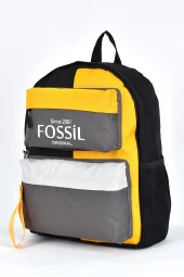 Fossil Unisex Çok Gözlü Günlük Seyahat Okul Sırt Çantası Gri 9512 thumbnail 4