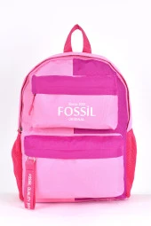 Fossil Unisex Çok Gözlü Günlük Seyahat Okul Sırt Çantası Pembe 9512 - 1