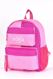 Fossil Unisex Çok Gözlü Günlük Seyahat Okul Sırt Çantası Pembe 9512 - 4
