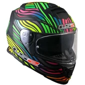 LS2 SSTORM 2 POWER MAT SİYAH-GÖKKUŞAĞI KASK - 5