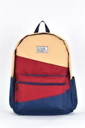 Fossil Unisex Çok Gözlü Günlük Seyahat Okul Sırt Çantası Bordo 9507 thumbnail 1