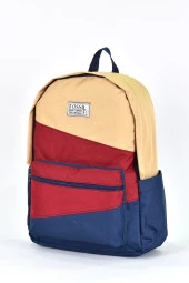 Fossil Unisex Çok Gözlü Günlük Seyahat Okul Sırt Çantası Bordo 9507 thumbnail 4