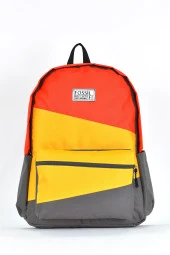 Fossil Unisex Çok Gözlü Günlük Seyahat Okul Sırt Çantası Turuncu 9507 thumbnail 1