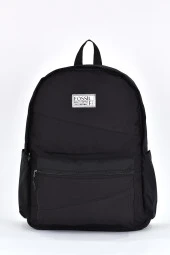 Fossil Unisex Çok Gözlü Günlük Seyahat Okul Sırt Çantası Siyah 9507 thumbnail 1