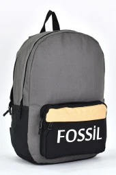 Fossil Unisex Çok Gözlü Günlük Seyahat Okul Sırt Çantası Gri 9504 - 2
