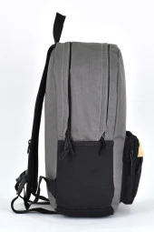 Fossil Unisex Çok Gözlü Günlük Seyahat Okul Sırt Çantası Gri 9504 - 3
