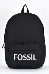 Fossil Unisex Çok Gözlü Günlük Seyahat Okul Sırt Çantası Siyah 9504 thumbnail 1