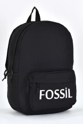 Fossil Unisex Çok Gözlü Günlük Seyahat Okul Sırt Çantası Siyah 9504 thumbnail 2