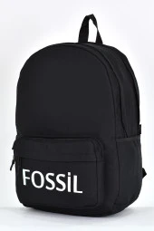 Fossil Unisex Çok Gözlü Günlük Seyahat Okul Sırt Çantası Siyah 9504 thumbnail 4