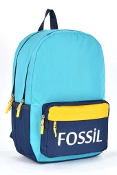 Fossil Unisex Çok Gözlü Günlük Seyahat Okul Sırt Çantası Turkuaz 9504 thumbnail 2