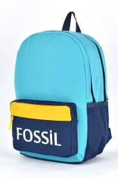 Fossil Unisex Çok Gözlü Günlük Seyahat Okul Sırt Çantası Turkuaz 9504 thumbnail 4