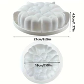 Silikon Çoklu Kalp Mousse Kek ve Pasta Kalıbı, Ø:18 Cm H: 4,5 Cm - 1
