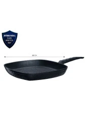 Biodiamond Antibakteriyel Kulp Indüksiyon Tabanlı Grill Tava 28 Cm 2,5 Lt - 3