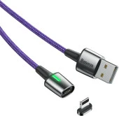 Baseus Zinc Magnetic Usb Kablo Şarj İPhone 7-8-XS-XR 2.4A 1 Metre - 2