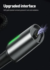 Baseus Zinc Magnetic Usb Kablo Şarj İPhone 7-8-XS-XR 2.4A 1 Metre - 7