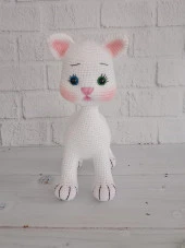 Tatlı Pisicik Amigurumi Organik Oyuncak - 1