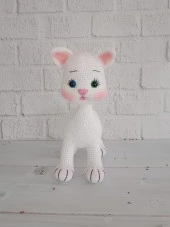 Tatlı Pisicik Amigurumi Organik Oyuncak - 2