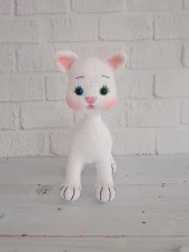 Tatlı Pisicik Amigurumi Organik Oyuncak - 3