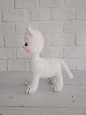 Tatlı Pisicik Amigurumi Organik Oyuncak - 5