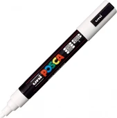 Uniball Posca 1.8-2.5mm Yuvarlak Uçlu Poster Markörü Beyaz / PC5M - 1