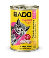Bado Yavru Kedi Yaş Maması Tavuk Etli 400GR - 1