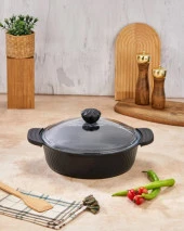 COOKER KRİSTAL 24 CM DERİN TENCERE SİYAH CKR3287 thumbnail 1