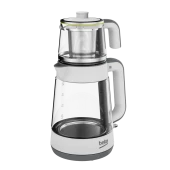 Beko CM 5964 Floral Beyaz 1900 W Cam Demlikli Çay Makinesi - 5