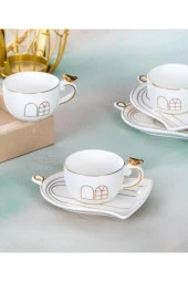 ACAR JUNE 6 LI PORSELEN KAHVE FİNCAN TAKIMI - 2