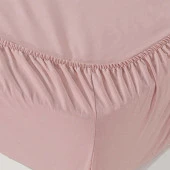 T.Concept Ranforce Tek Kişilik Lastikli Çarşaf Pembe - 1
