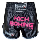 DragonDo KB247 Kick Boks Şort Pink Heart Kick Boxing Antrenman Şortu - 1
