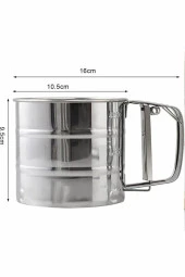 Metal Lüx Paslanmaz Çelik Pratik Un Eleği Pasta Malzemeleri - 1