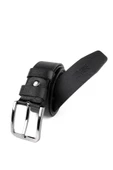 BATTAL Kemer Hakiki Deri Erkek Kemeri 4 cm Siyah thumbnail 2
