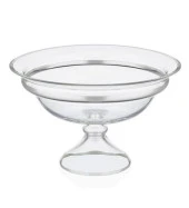 DECORİUM M06468-AB MEYVELİK AYAKLI 30 CM DALIA PLATİN - 1
