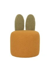 Bani Tavşan Kulaklı Puf Safran/Yeşil - 1