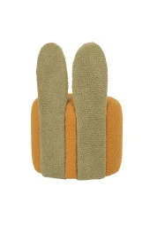 Bani Tavşan Kulaklı Puf Safran/Yeşil - 2